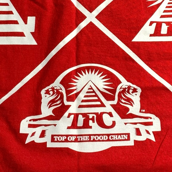 💵TFC Top of The Foodchain Red Tee Size 2XLarge - Picture 6 of 7